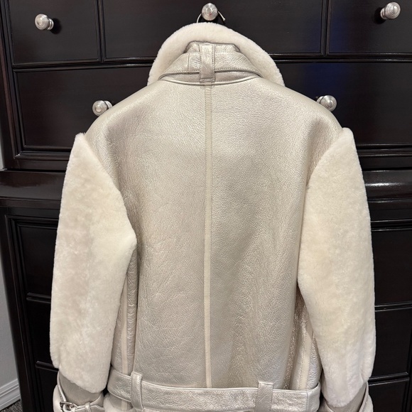 Nicole Benisti Montreal Shearling/Leather Coat - Picture 5 of 12